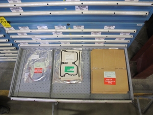 LISTA HEAVY DUTY 9-DRAWER PARTS CABINET W/ CONTENTS (W-50) LOADING & HANDLING FEE $25-